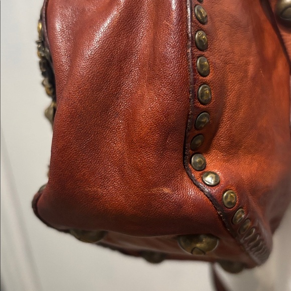 CAMPOMAGGI mini jewel stud circle leather bag - Picture 14 of 15